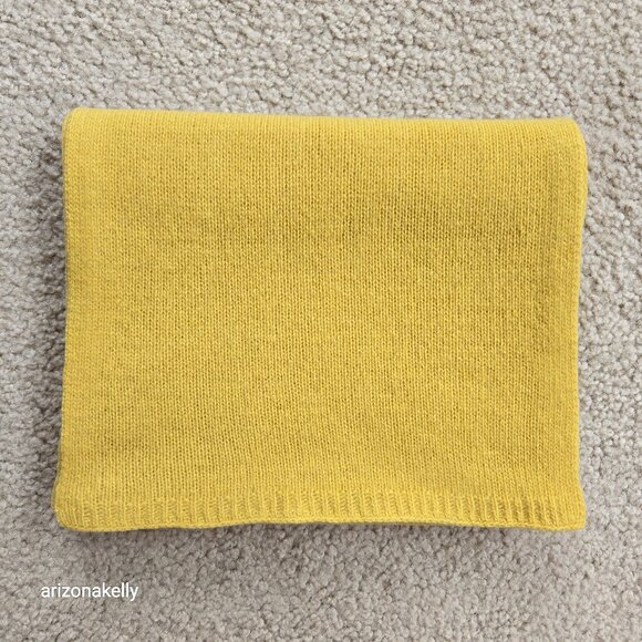 Portolano Accessories - NWOT Portolano Cashmere Scarf Yellow Mustard